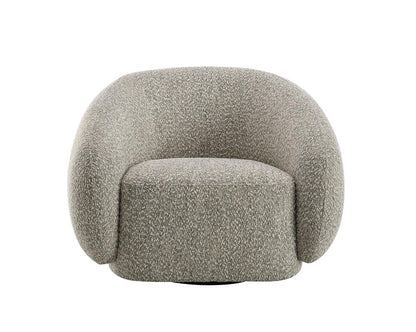ACME Furniture - Isabel Chair w/Swivel - 2-Tone Brown Boucle - LV02568 veiw 3