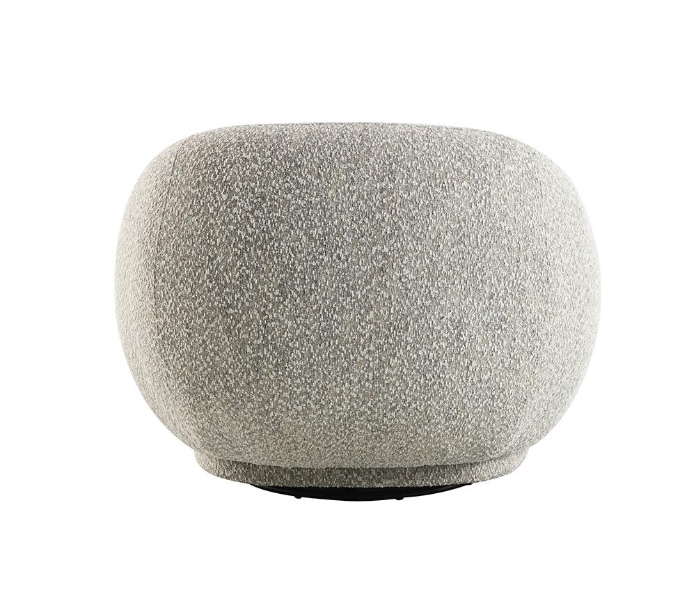 ACME Furniture - Isabel Chair w/Swivel - 2-Tone Brown Boucle - LV02568 veiw 5