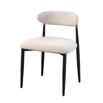 ACME Furniture - Jaramillo Side Chair (Set of 2) - Beige Fabric & Black Finish - DN02694 view 1