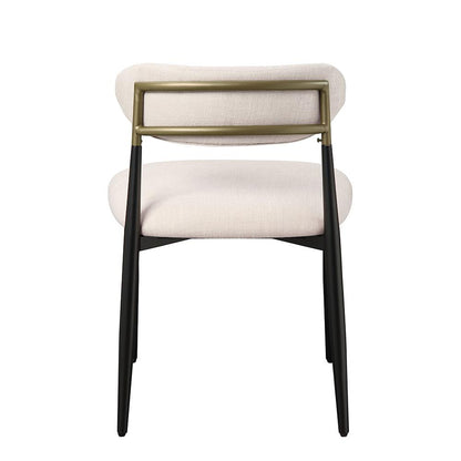 ACME Furniture - Jaramillo Side Chair (Set of 2) - Beige Fabric & Black Finish - DN02694 view 3