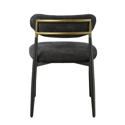 ACME Furniture - Jaramillo Side Chair (Set of 2) - Black Fabric & Black Finish - DN02693 view 3