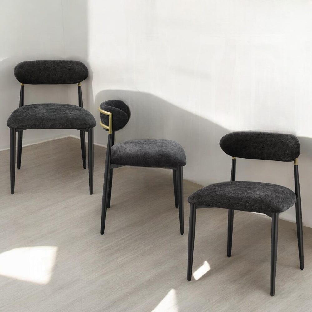ACME Furniture - Jaramillo Side Chair (Set of 2) - Black Fabric & Black Finish - DN02693 view 9