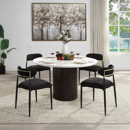 ACME Furniture - Jaramillo Side Chair (Set of 2) - Black Fabric & Black Finish - DN02693 view 10