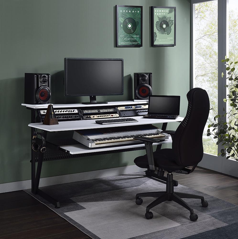 ACME Furniture - Saida Music Desk - White Finish - OF02748 veiw 1