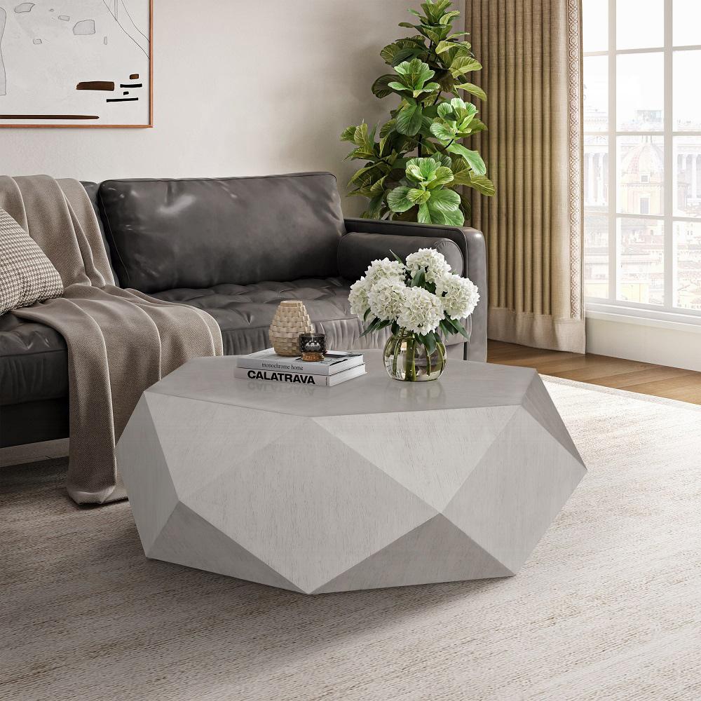 ACME Furniture - Hanniel Coffee Table - White Finish - LV02765 veiw 3