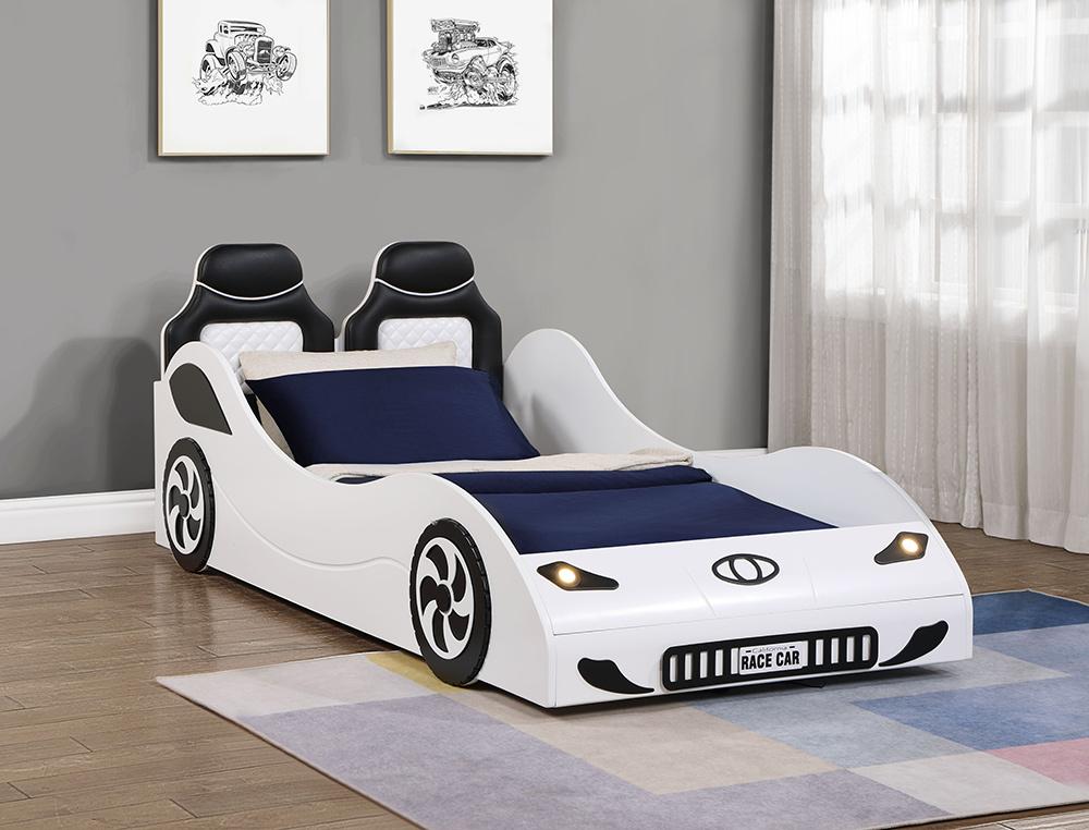 ACME Furniture - Colen Car Bed (Twin) - White Finish - BD02821T veiw 1