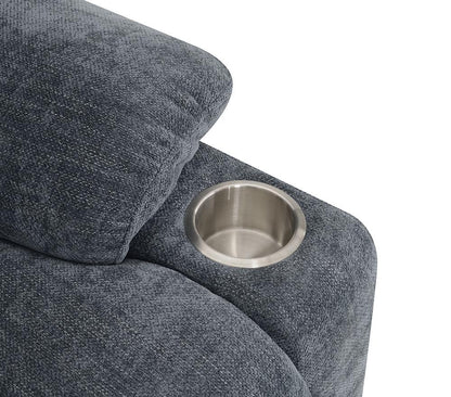 ACME Furniture - Omarion Power Recliner w/Lift, Heating & Massage - Blue Velvet - LV02996 veiw 5
