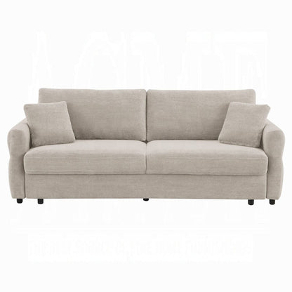 ACME Furniture - Haran Sofa w/Sleeper - Beige Fabric - LV03130 view 4