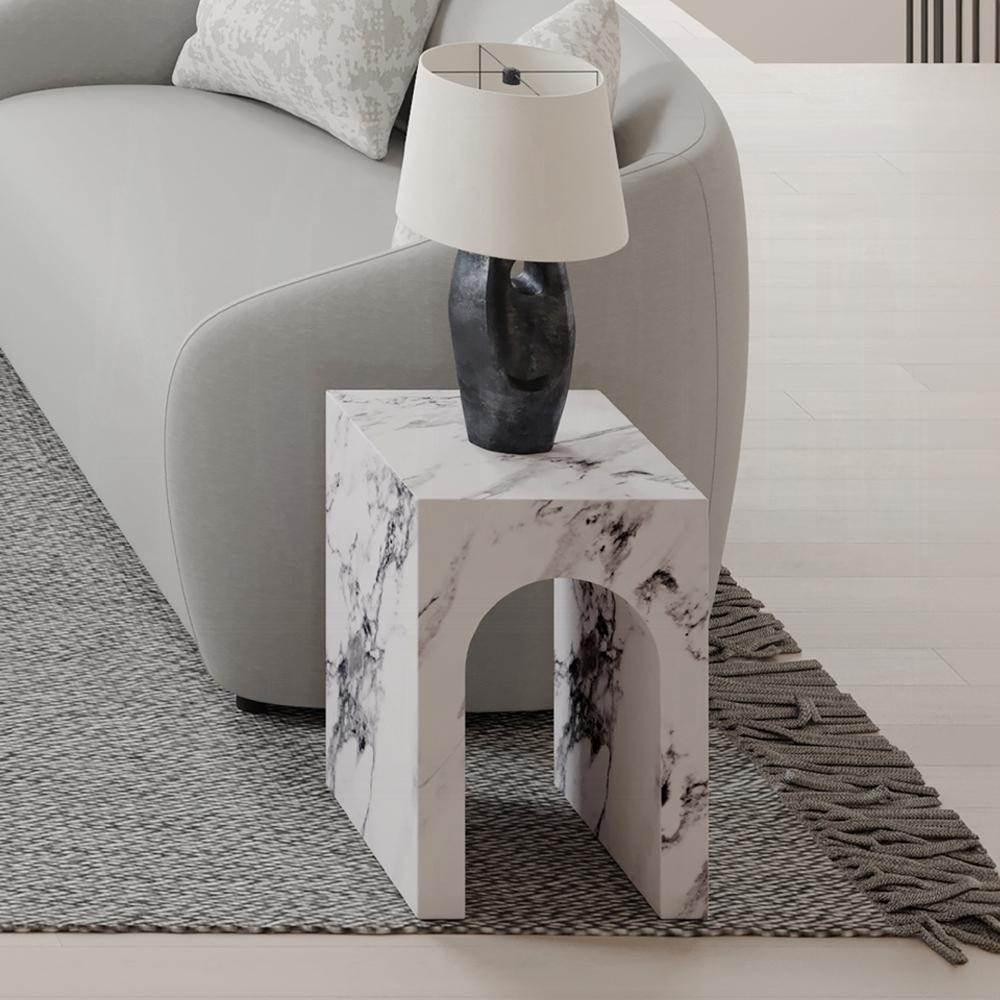 ACME Furniture - Fritzy End Table - Engineered Stone Finish - LV03127 veiw 2