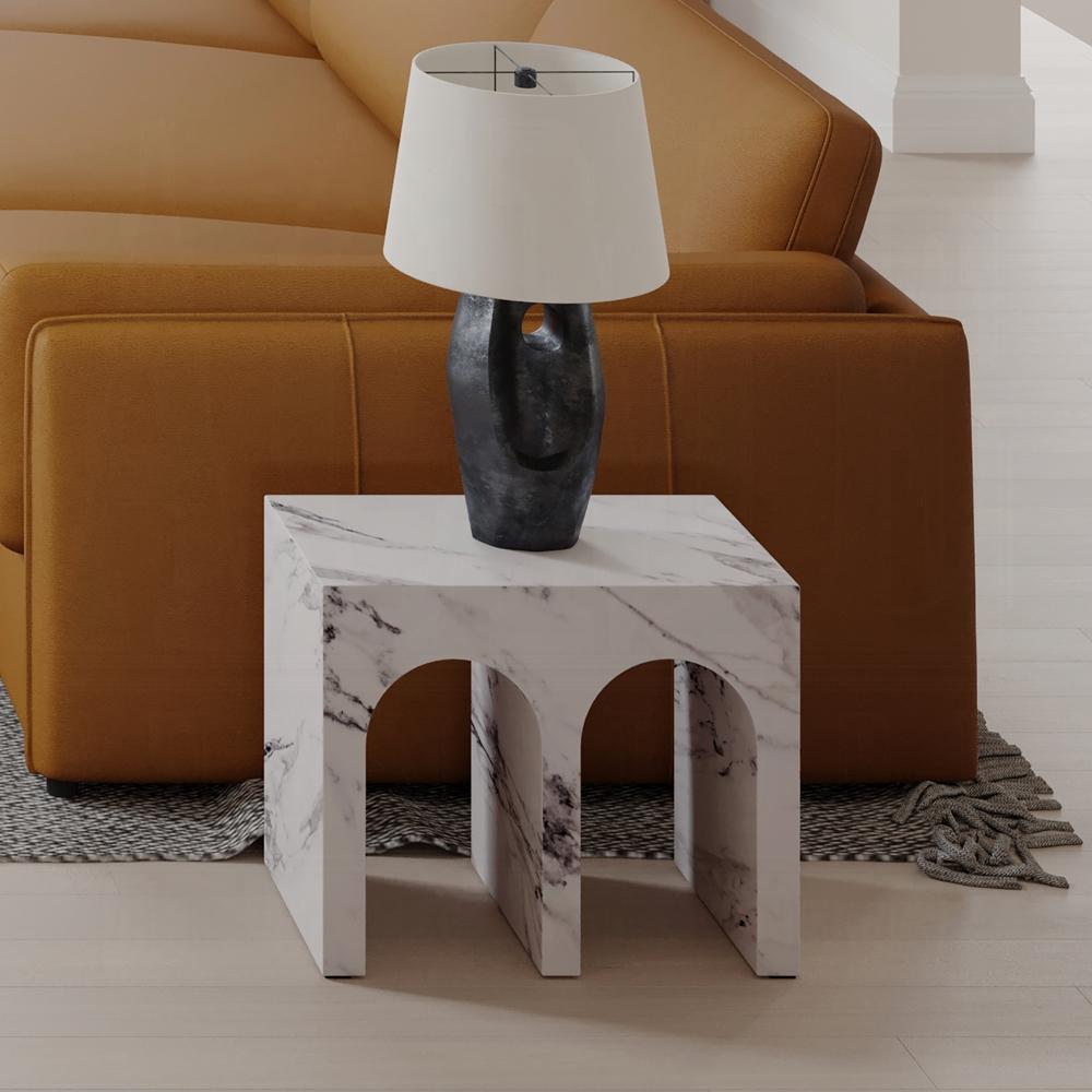 ACME Furniture - Fritzy End Table - Engineered Stone Finish - LV03126 veiw 2
