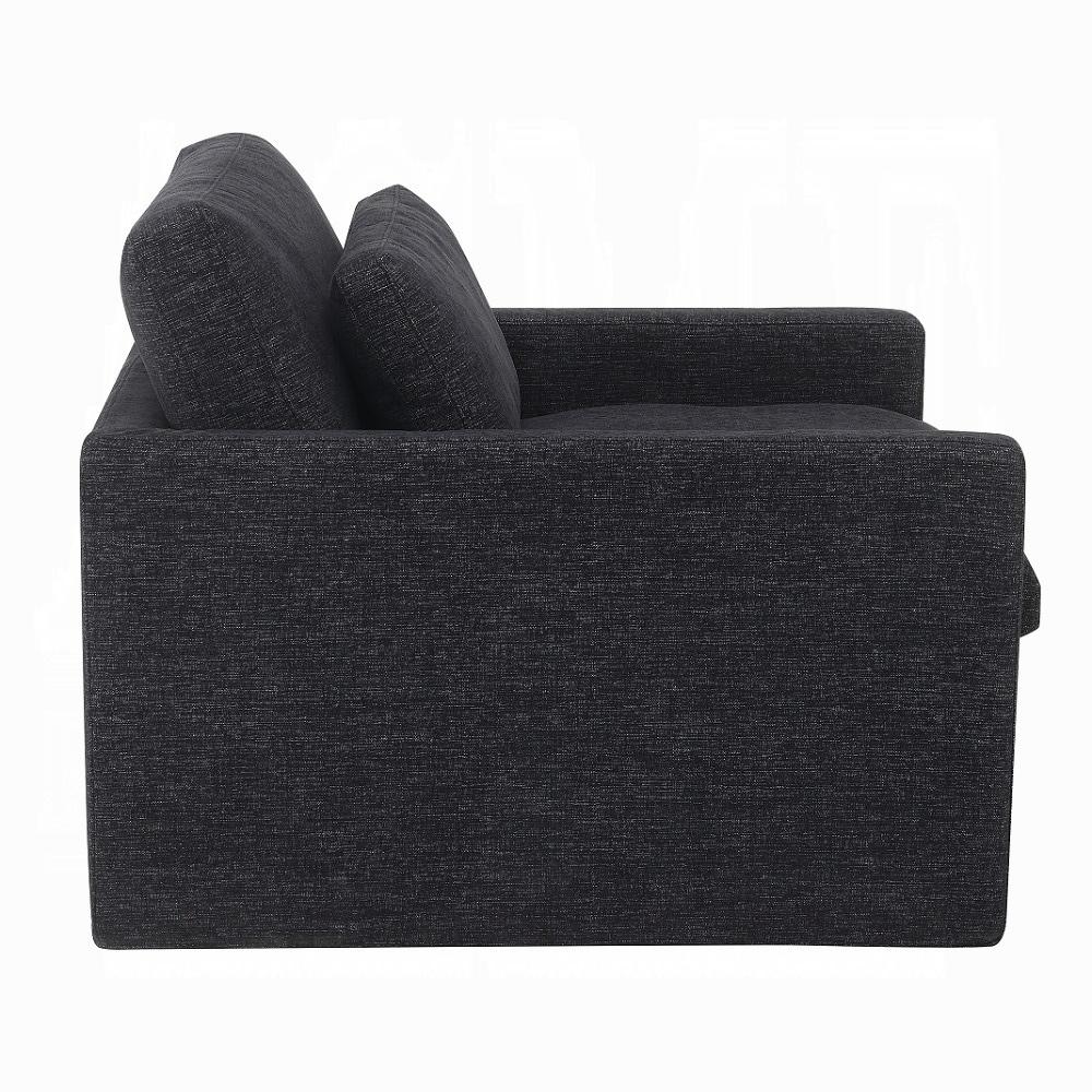 ACME Furniture - Naveen Swivel Chair w/Pillow - Dark Gray Fabric - AC03143 veiw 2