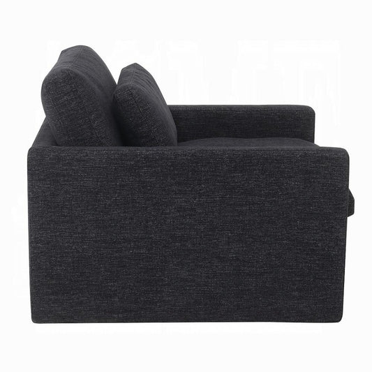 ACME Furniture - Naveen Swivel Chair w/Pillow - Dark Gray Fabric - AC03143 veiw 2