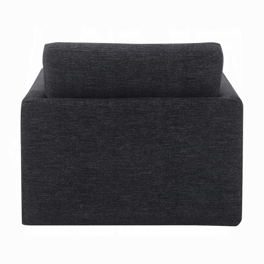 ACME Furniture - Naveen Swivel Chair w/Pillow - Dark Gray Fabric - AC03143 veiw 3