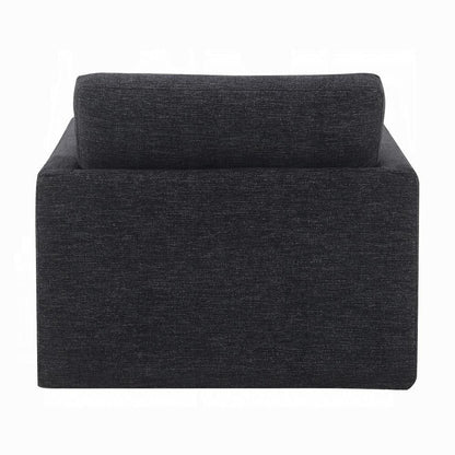 ACME Furniture - Naveen Swivel Chair w/Pillow - Dark Gray Fabric - AC03143 veiw 3