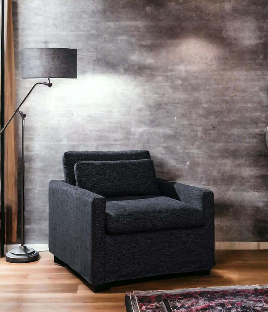 ACME Furniture - Naveen Swivel Chair w/Pillow - Dark Gray Fabric - AC03143 veiw 7