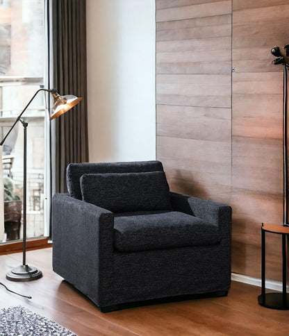 ACME Furniture - Naveen Swivel Chair w/Pillow - Dark Gray Fabric - AC03143 veiw 8