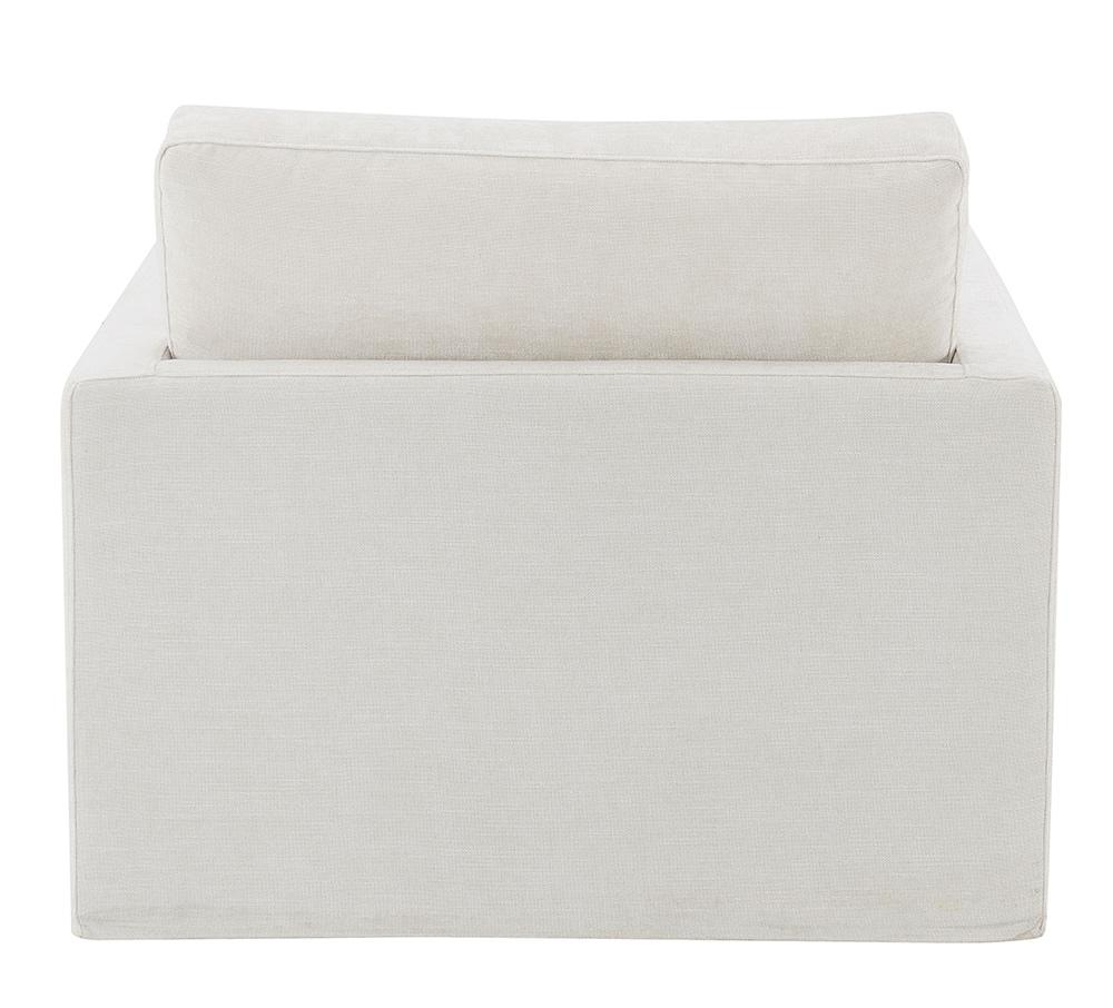 ACME Furniture - Naveen Swivel Chair w/Pillow - Ivory Fabric - AC03142 veiw 5