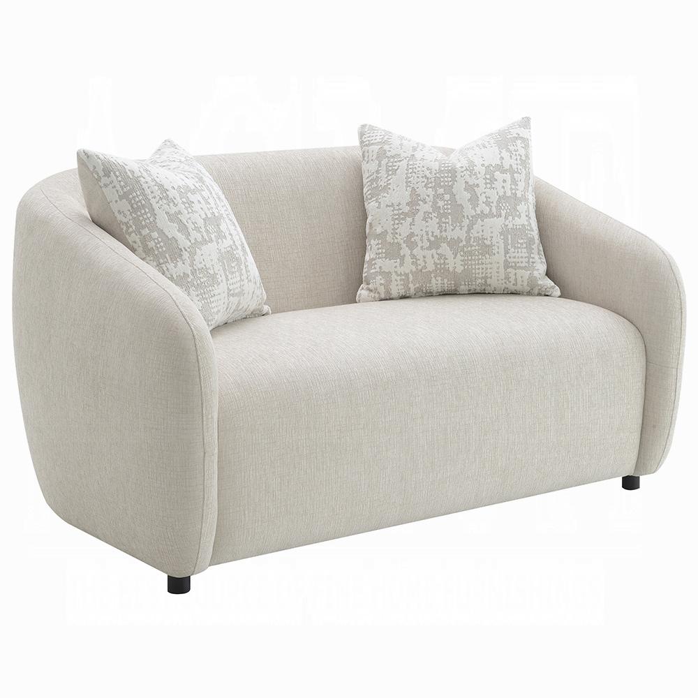 ACME Furniture - Etienne Loveseat w/2 Pillows - Beige Linen - LV03581 veiw 1