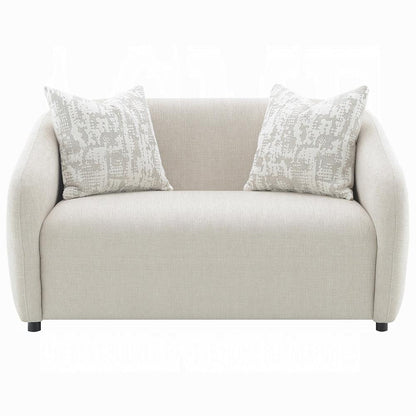 ACME Furniture - Etienne Loveseat w/2 Pillows - Beige Linen - LV03581 veiw 2
