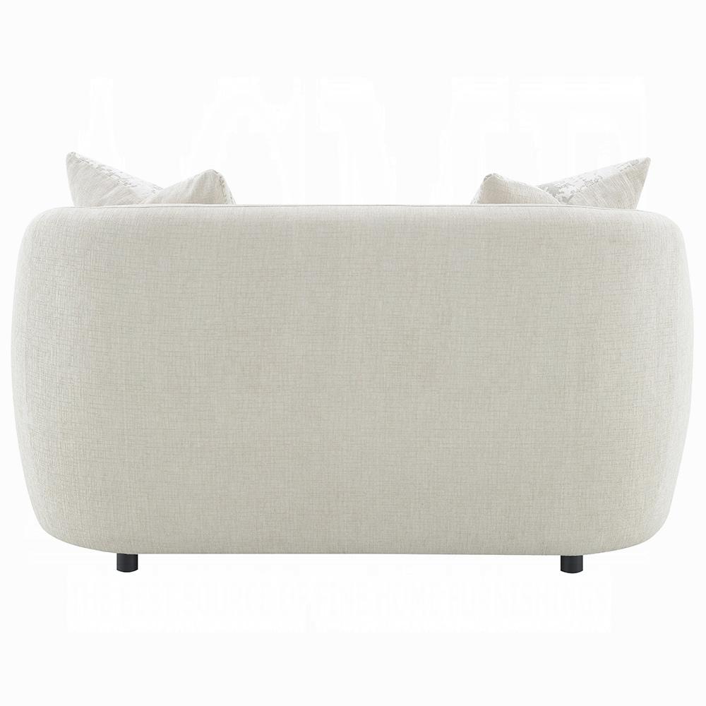 ACME Furniture - Etienne Loveseat w/2 Pillows - Beige Linen - LV03581 veiw 4