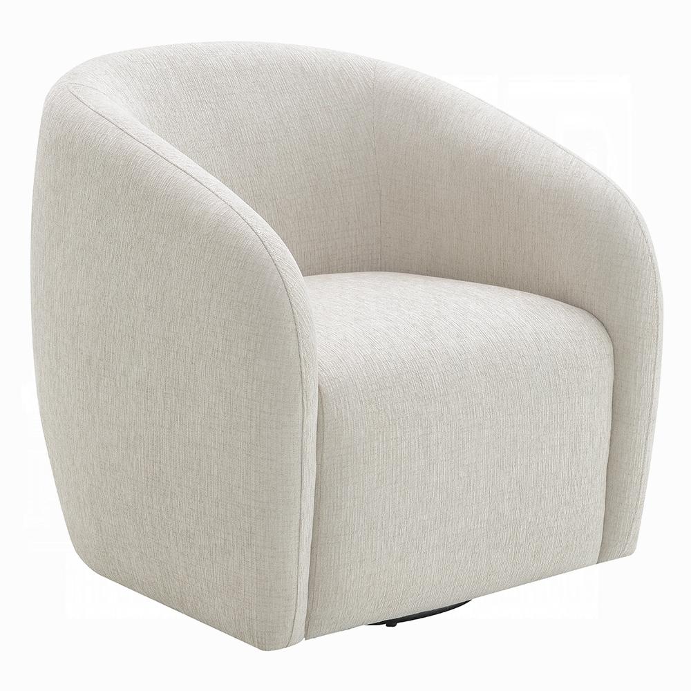 ACME Furniture - Etienne Chair w/Swivel - Beige Linen - LV03582 veiw 1