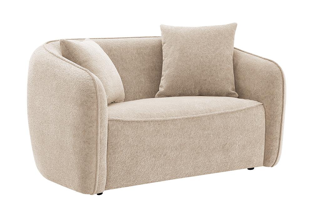 ACME Furniture - Keith Loveseat w/2 Pillows - Beige Fabric - LV03611 veiw 1
