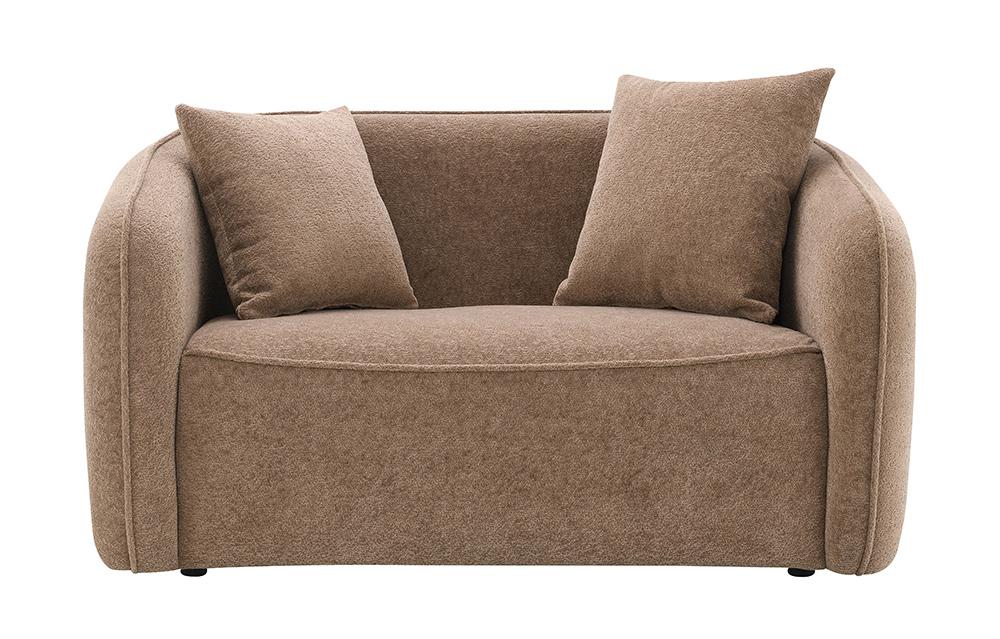 ACME Furniture - Keith Loveseat w/2 Pillows - Brown Fabric - LV03601 veiw 1