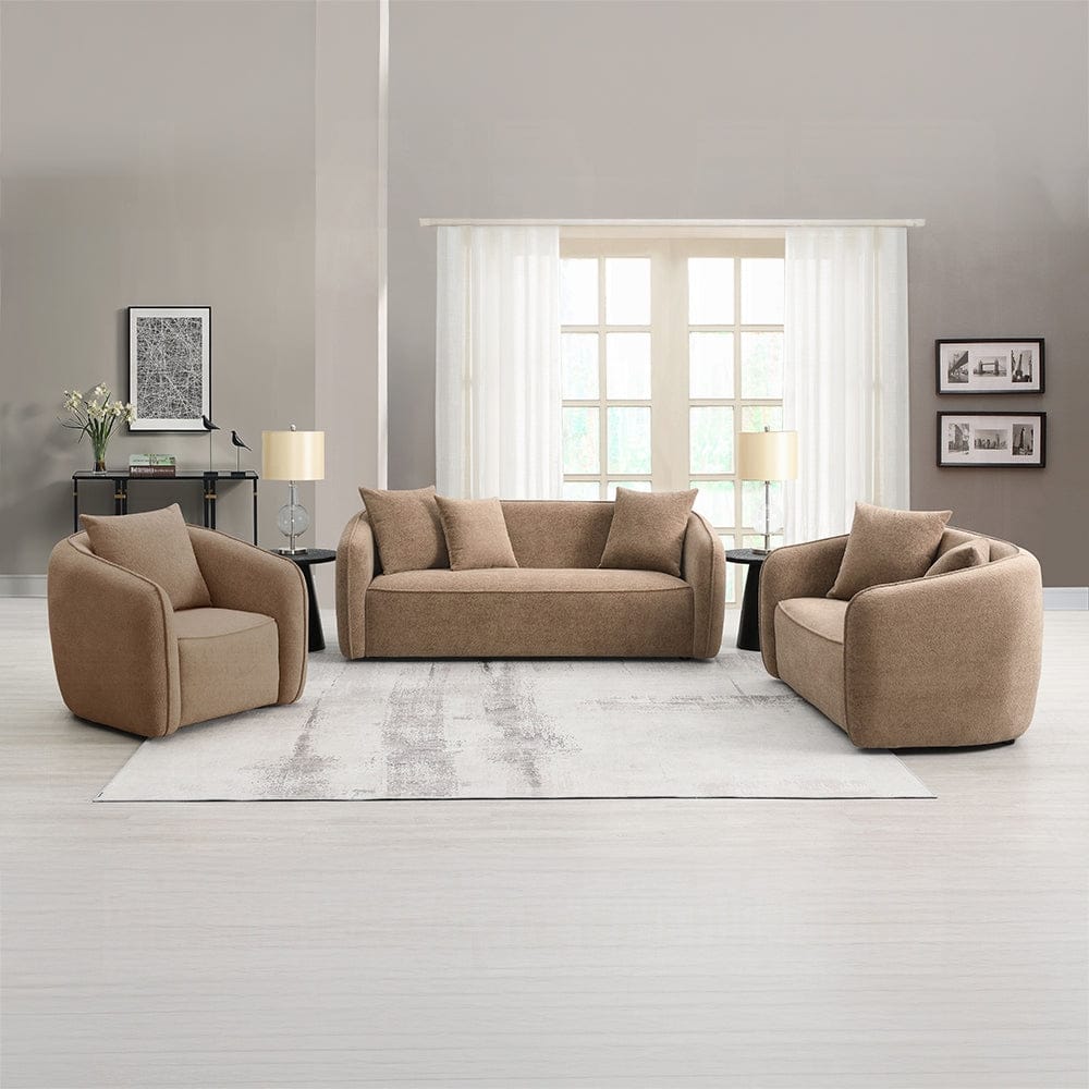 ACME Furniture - Keith Loveseat w/2 Pillows - Brown Fabric - LV03601 view 7