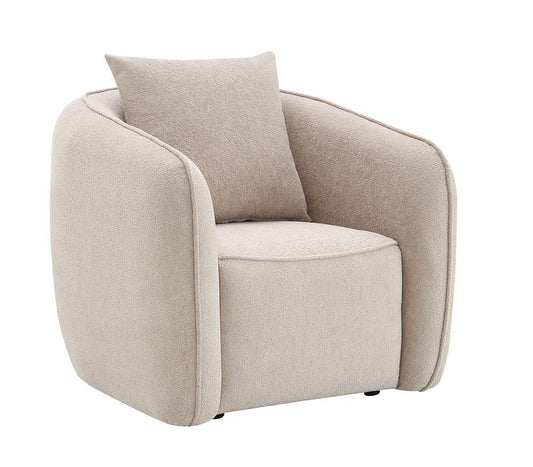 ACME Furniture - Keith Chair w/Pillow - Beige Fabric - LV03612 veiw 1