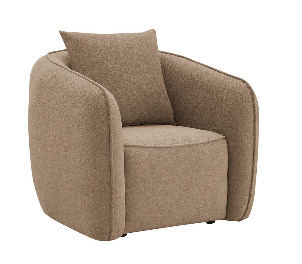 ACME Furniture - Keith Chair w/Pillow - Brown Fabric - LV03602 veiw 1