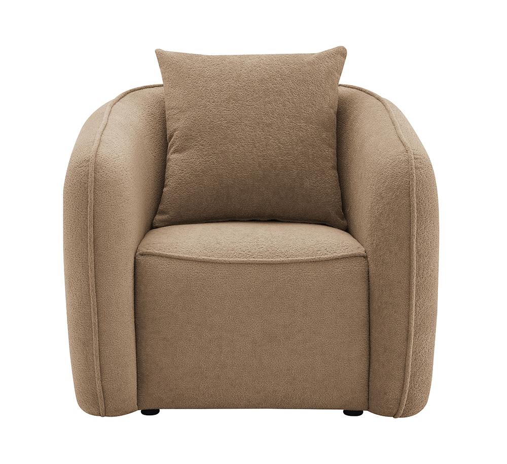 ACME Furniture - Keith Chair w/Pillow - Brown Fabric - LV03602 veiw 2