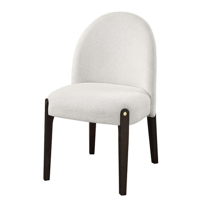 ACME Furniture - Clayten Side Chair (Set of 2) - Beige Fabric & & Espreeso Finish - DN03942 view 1