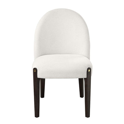 ACME Furniture - Clayten Side Chair (Set of 2) - Beige Fabric & & Espreeso Finish - DN03942 view 2