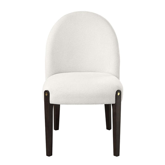 ACME Furniture - Clayten Side Chair (Set of 2) - Beige Fabric & & Espreeso Finish - DN03942 view 2