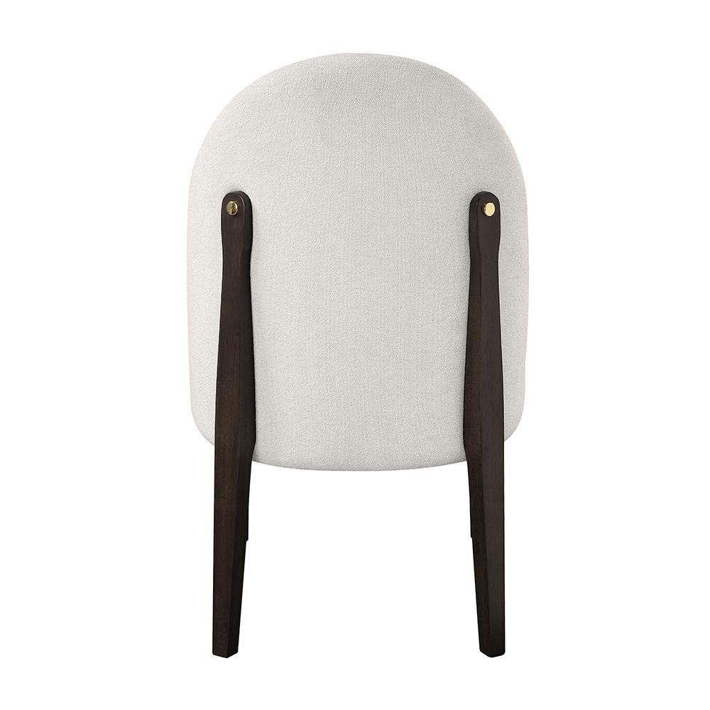 ACME Furniture - Clayten Side Chair (Set of 2) - Beige Fabric & & Espreeso Finish - DN03942 view 4