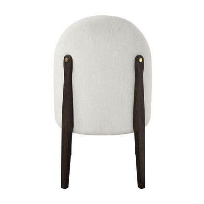 ACME Furniture - Clayten Side Chair (Set of 2) - Beige Fabric & & Espreeso Finish - DN03942 view 4