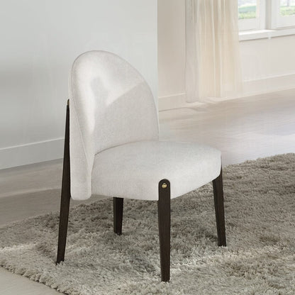 ACME Furniture - Clayten Side Chair (Set of 2) - Beige Fabric & & Espreeso Finish - DN03942 view 6