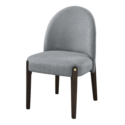 ACME Furniture - Clayten Side Chair (Set of 2) - Gray Fabric & & Espreeso Finish - DN03941 view 1