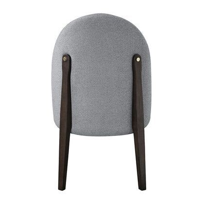 ACME Furniture - Clayten Side Chair (Set of 2) - Gray Fabric & & Espreeso Finish - DN03941 view 4
