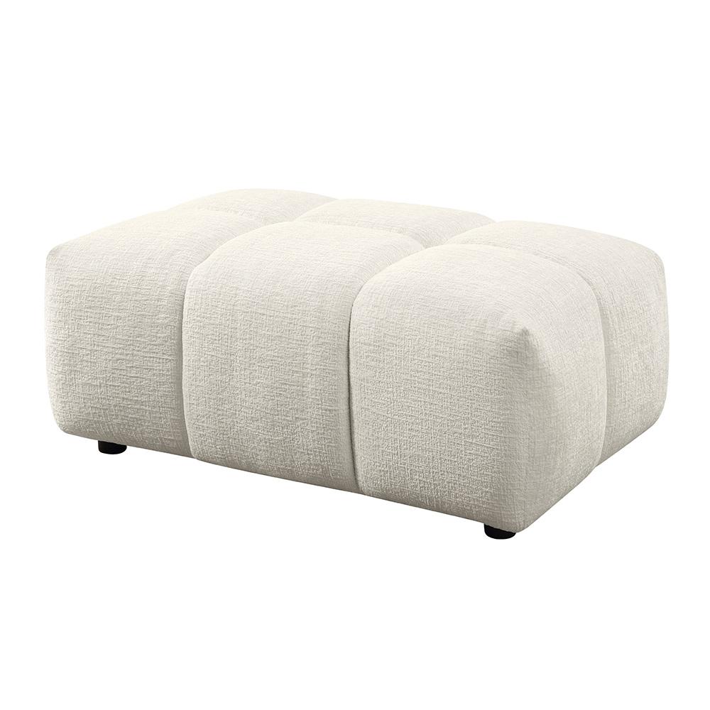 ACME Furniture - Loanna Ottoman - Beige Linen - LV04044 view 2