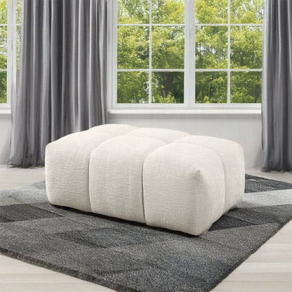 ACME Furniture - Loanna Ottoman - Beige Linen - LV04044 view 4