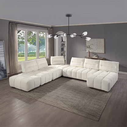 ACME Furniture - Loanna Ottoman - Beige Linen - LV04044 view 6