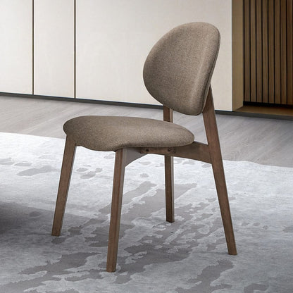 ACME Furniture - Hadasa Side Chair (Set of 2) - Light Brown Fabric & Walnut Finish - DN04167 veiw 5
