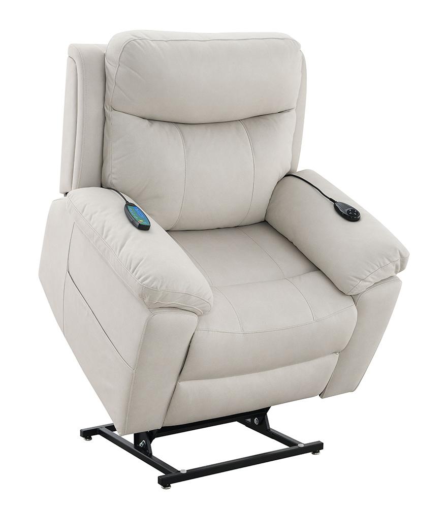 ACME Furniture - Chriki Power Recliner w/Lift & Heating & Massage - Beige Fabric - LV04271 veiw 6