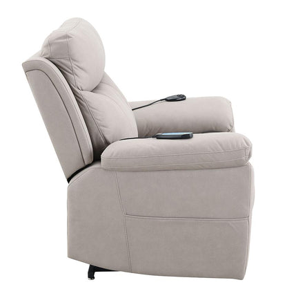 ACME Furniture - Chriki Power Recliner w/Lift & Heating & Massage - Light Gray Fabric - LV04272 veiw 2