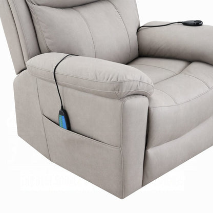 ACME Furniture - Chriki Power Recliner w/Lift & Heating & Massage - Light Gray Fabric - LV04272 view 10