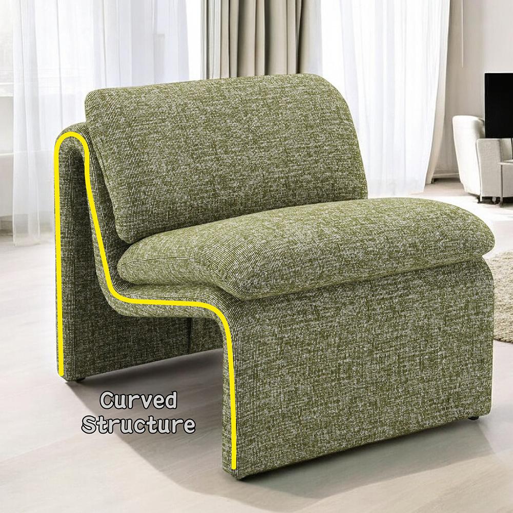 ACME Furniture - Karlen Accent Chair - Green Boucle - AC04553 veiw 6
