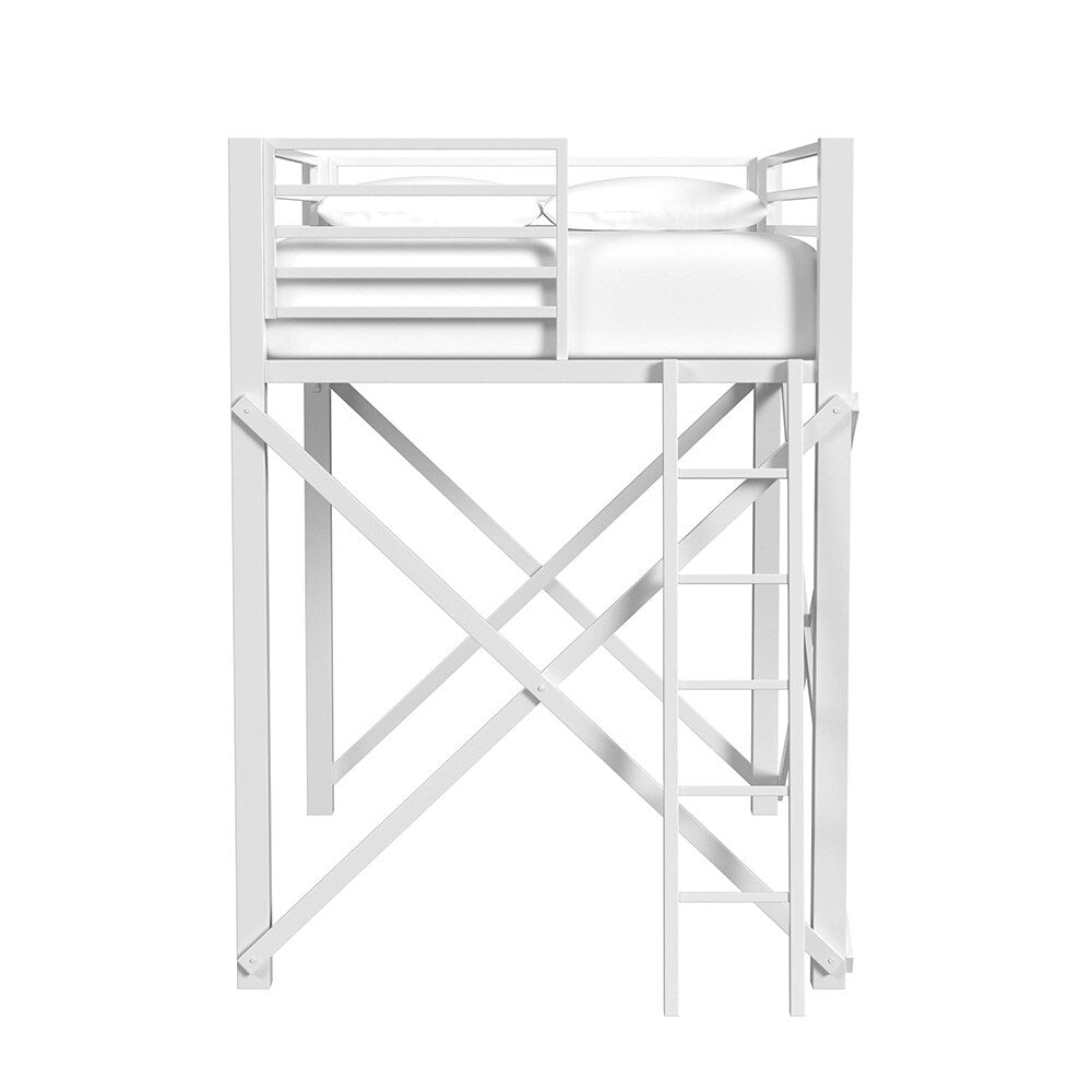 Picket House Furnishings - Delilah Full Loft Bunk and Ladder in White - Y-14090-7-FBK veiw 1