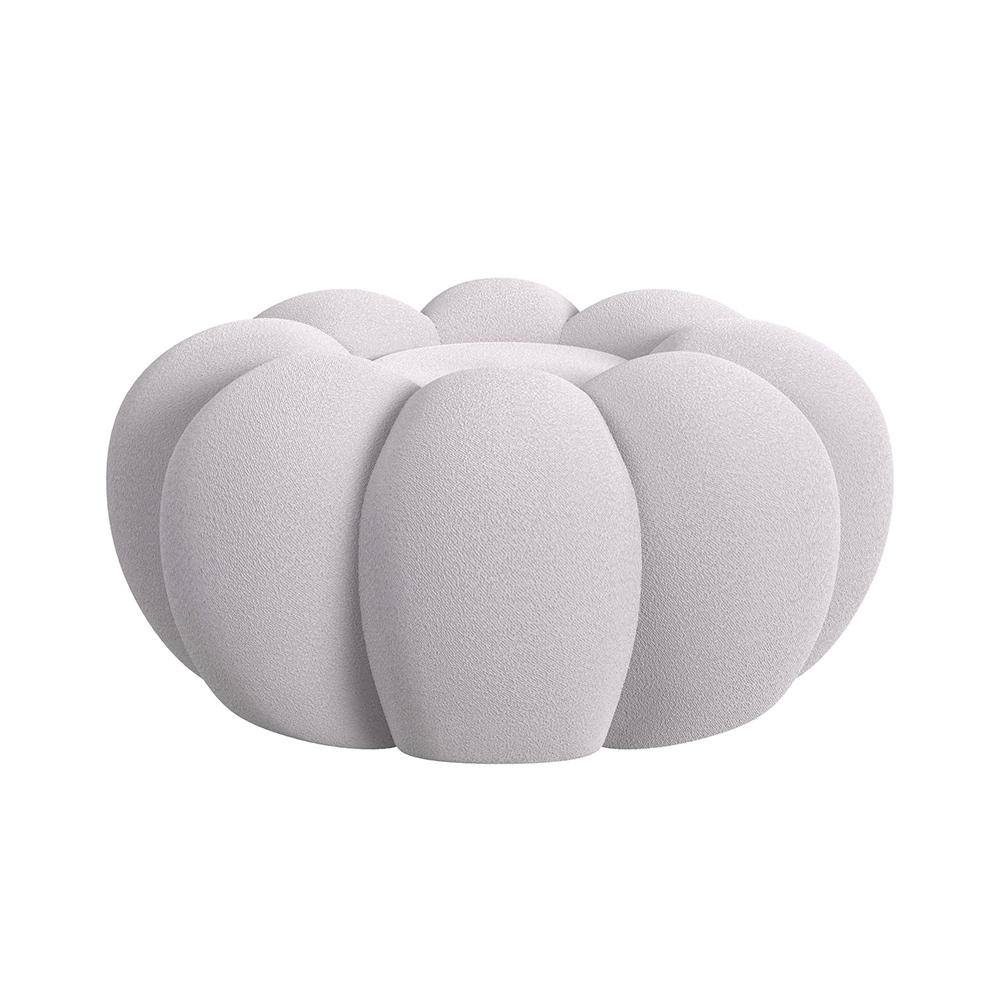 Picket House Furnishings - Pumpkin Swivel Chair and Ottoman in Grey - Y-13930-3-CHOT veiw 3