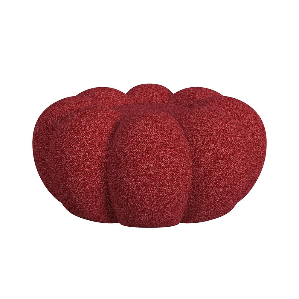 Picket House Furnishings - Pumpkin Swivel Chair and Ottoman in Red - Y-13930-14-CHOT veiw 3